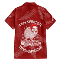 New Zealand Christmas Family Matching Long Sleeve Bodycon Dress and Hawaiian Shirt Silver Fern Mix Kiwi Bird Ver01 LT7 - Polynesian Pride