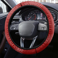 New Zealand Christmas Steering Wheel Cover Silver Fern Mix Kiwi Bird Ver02 LT7 - Polynesian Pride
