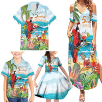 Aloha Hawaii Christmas Family Matching Summer Maxi Dress and Hawaiian Shirt It's 5 o'clock Somewhere LT7 - Polynesian Pride