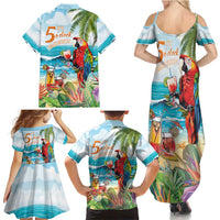 Aloha Hawaii Christmas Family Matching Summer Maxi Dress and Hawaiian Shirt It's 5 o'clock Somewhere LT7 - Polynesian Pride