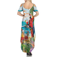 Aloha Hawaii Christmas Family Matching Summer Maxi Dress and Hawaiian Shirt It's 5 o'clock Somewhere LT7 - Polynesian Pride