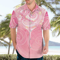Breast Cancer Awareness Maori Aotearoa Hawaiian Shirt Manta Ray - Pink Glaze LT7 - Polynesian Pride