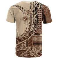 Samoa Siapo Mamanu T Shirt Plumeria Mocha Motifs