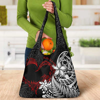 New Zealand Aotearoa Valentine Grocery Bag Couple Maori Aroha Ki a Koe Ver.02 LT7 - Polynesian Pride