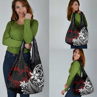 New Zealand Aotearoa Valentine Grocery Bag Couple Maori Aroha Ki a Koe Ver.02 LT7 - Polynesian Pride