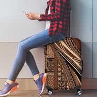 Pasifika Women's Day - Samoa Siapo Malu Tattoo Inspired Luggage Cover Brown