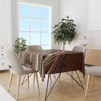 Pasifika Women's Day - Samoa Siapo Malu Tattoo Inspired Tablecloth Brown