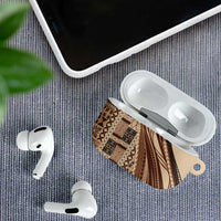 Pasifika Women's Day - Samoa Siapo Malu Tattoo Inspired AirPods Case Beige