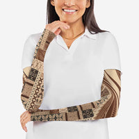 Pasifika Women's Day - Samoa Siapo Malu Tattoo Inspired Arm Sleeves Beige