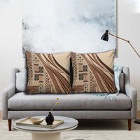Pasifika Women's Day - Samoa Siapo Malu Tattoo Inspired Pillow Cover Beige
