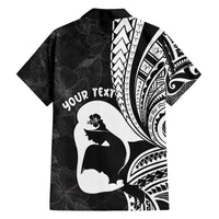 Mother's Day Family Matching Tank Maxi Dress and Hawaiian Shirt Polynesia Vintage Hibiscus - Black LT7 - Polynesian Pride