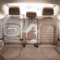 Mother's Day Back Car Seat Cover Polynesia Vintage Hibiscus - Brown LT7