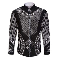 2025 Rugby Championship New Zealand Custom Family Matching Off The Shoulder Long Sleeve Dress and Hawaiian Shirt Poutama Motifs - Polynesian Pride