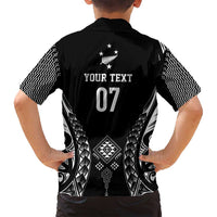 2025 Rugby Championship New Zealand Custom Family Matching Puletasi and Hawaiian Shirt Poutama Motifs - Polynesian Pride