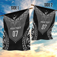 2025 Rugby Championship New Zealand Custom Garden Flag Poutama Motifs LT7 - Polynesian Pride