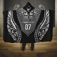 2025 Rugby Championship New Zealand Custom Hooded Blanket Poutama Motifs LT7 - Polynesian Pride
