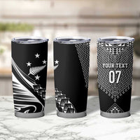 2025 Rugby Championship New Zealand Custom Tumbler Cup Poutama Motifs LT7 - Polynesian Pride