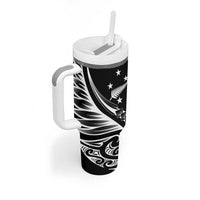 2025 Rugby Championship New Zealand Custom Tumbler With Handle Poutama Motifs LT7 - Polynesian Pride