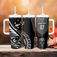 2025 Rugby Championship New Zealand Custom Tumbler With Handle Poutama Motifs LT7 - Polynesian Pride