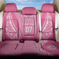 2025 Rugby Championship New Zealand Custom Back Car Seat Cover Poutama Motifs - Pink Out - Polynesian Pride