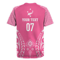 2025 Rugby Championship New Zealand Custom Rugby Jersey Poutama Motifs - Pink Out LT7 - Polynesian Pride