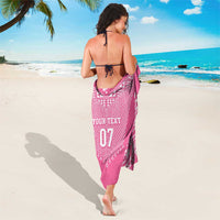 2025 Rugby Championship New Zealand Custom Sarong Poutama Motifs - Pink Out LT7 - Polynesian Pride