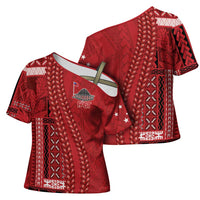 Samoa FAST Siapo Cross Shoulder Shirt Tatau-Ulafala Vines - Polynesian Pride