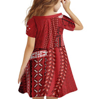 Samoa FAST Siapo Kid Short Sleeve Dress Tatau-Ulafala Vines - Polynesian Pride