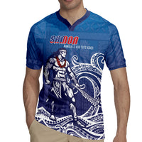 Samoa Manuia le Aso Tuto'atasi Siapo Motif Rugby Jersey Warrior with Nifo Oti