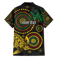 Vanuatu Personalized Aboriginal Arts Family Matching Off Shoulder Maxi Dress and Hawaiian Shirt Turtle and Iguana Special LT7 - Polynesian Pride
