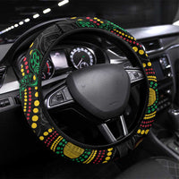 Vanuatu Aboriginal Arts Steering Wheel Cover Turtle and Iguana Special - Polynesian Pride