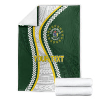 Cook Islands Rugby Personalized Avaiki Blanket GO Kuki LT7 - Polynesian Pride
