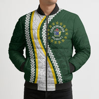 Cook Islands Rugby Personalized Avaiki Bomber Puffer Jacket GO Kuki LT7 - Polynesian Pride