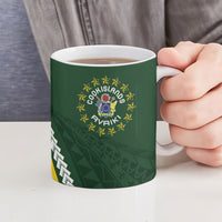 Cook Islands Rugby Personalized Avaiki Ceramic Mug GO Kuki LT7 - Polynesian Pride