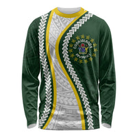 Cook Islands Rugby Personalized Avaiki Long Sleeve Shirt GO Kuki LT7 Unisex Green - Polynesian Pride