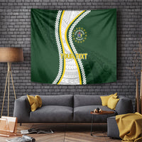 Cook Islands Rugby Personalized Avaiki Tapestry GO Kuki LT7 Green - Polynesian Pride