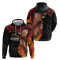 Papua New Guinea Personalised Zip Hoodie Grunge Style 49th Independence Anni