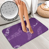 Aloha Hawaii Floral Tapa Bathroom Set Patchwork Violet - Polynesian Pride