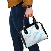 Aloha Hawaii Floral Tapa Shoulder Handbag Patchwork Turquoise - Polynesian Pride