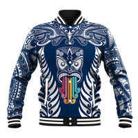 personalised-kia-kaha-te-reo-maori-baseball-jacket-hei-tiki-mix-koru-navy-blue