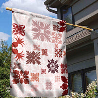 Vintage Hawaii Garden Flag Hawaiian Quilt Kapa Mismatch Red LT7 - Polynesian Pride