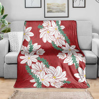 Ia Orana Tahiti Tiare Blanket Crimson Lei LT7 - Polynesian Pride