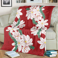 Ia Orana Tahiti Tiare Blanket Crimson Lei LT7 - Polynesian Pride