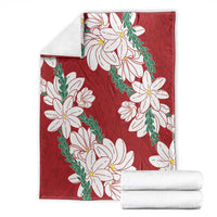 Ia Orana Tahiti Tiare Blanket Crimson Lei LT7 - Polynesian Pride