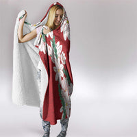 Ia Orana Tahiti Tiare Hooded Blanket Crimson Lei - Polynesian Pride