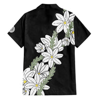 Ia Orana Tahiti Tiare Family Matching Puletasi and Hawaiian Shirt Black Lei LT7 - Polynesian Pride
