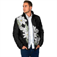 Ia Orana Tahiti Tiare Padded Jacket Black Lei LT7 - Polynesian Pride
