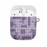Hawaiian Quilt Tapa On Lilac Palaka Motifs AirPods Case