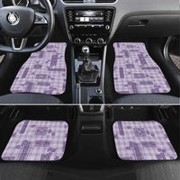 Hawaiian Quilt Tapa On Lilac Palaka Motifs Car Mats