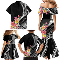 AAPI Heritage Month Family Matching Mermaid Dress and Hawaiian Shirt Kanaka Hawaii Plumeria LT7 - Polynesian Pride